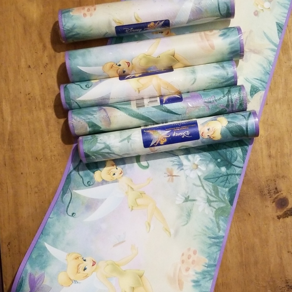 6 Rolls of Tinkerbell Wallpaper Boarder